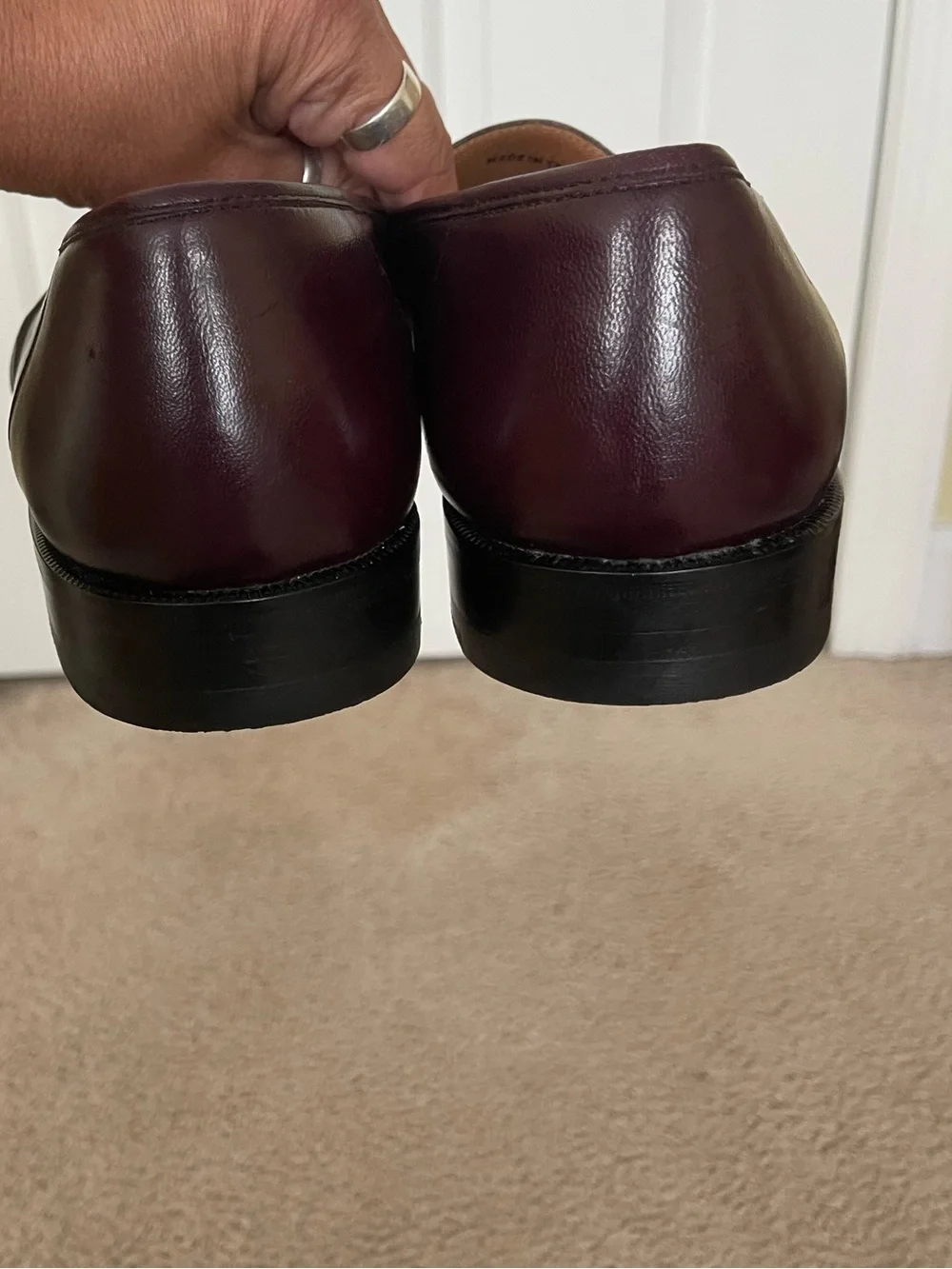 Men's Magnanni Dress Loafer 9341 Burgundy Tassels Kiltie Size 10 W Made in Spain